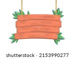vector tropical wooden sign... | Shutterstock .eps vector #2153990277
