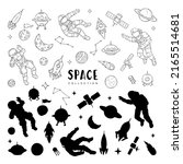 Vector Set Of Space Object...