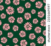 green and pink floral... | Shutterstock .eps vector #2101669597