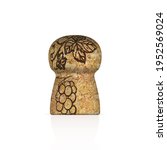 photorealistic champagne cork... | Shutterstock . vector #1952569024