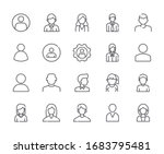set of avatar related vector... | Shutterstock .eps vector #1683795481