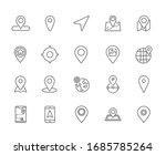 set of geolocation related... | Shutterstock .eps vector #1685785264