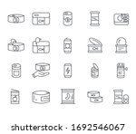 Set Of Food Cans Related Vector ...