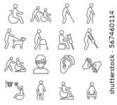 Set Of Disabilityrelated Vector ...