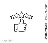 customer review icon  quality... | Shutterstock .eps vector #1413760904