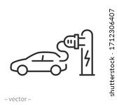 electric car pump icon ... | Shutterstock .eps vector #1712306407