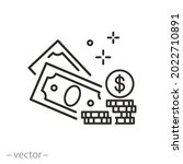 cash money icon  wealth or... | Shutterstock .eps vector #2022710891
