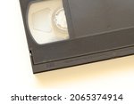 Small photo of Videocassette. Old tape video cassette for VCRs.