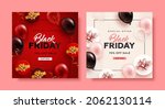 set of black friday square sale ... | Shutterstock .eps vector #2062130114