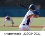 Baseball players in action on...