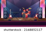 stage with rock band... | Shutterstock .eps vector #2168852117