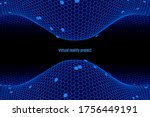 hexagonal abstract background.... | Shutterstock .eps vector #1756449191
