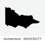victoria australia map black... | Shutterstock .eps vector #2024150177