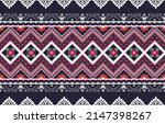 ikat tribal floral seamless... | Shutterstock .eps vector #2147398267