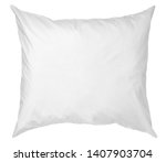 close up of  a white pillow on... | Shutterstock . vector #1407903704