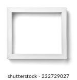 close up of  a white wood frame ... | Shutterstock . vector #232729027
