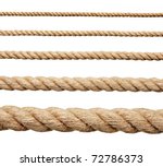 Collection Of Various Ropes On...