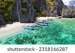 Small photo of Shimizu island is located near Miniloc island, about 12 km from El Nido, Palawan, Philippines