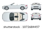 transfer  cabriolet car. cabrio ... | Shutterstock . vector #1072684457