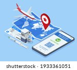 isometric air travel world... | Shutterstock .eps vector #1933361051
