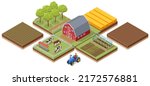 Isometric Agricultural Farm...