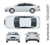business sedan vehicle. car... | Shutterstock .eps vector #732110257