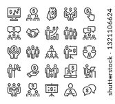 business situations icons set.... | Shutterstock .eps vector #1321106624