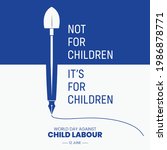 world day against child labour... | Shutterstock .eps vector #1986878771