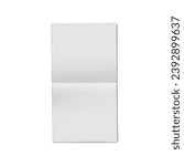 Small photo of Blank white broadsheet for mockup design.