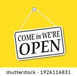 shop sign  come in we are open  ... | Shutterstock .eps vector #1926116831