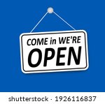 shop sign  come in we are open  ... | Shutterstock .eps vector #1926116837