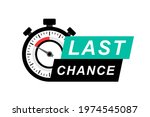 last chance icon on white... | Shutterstock .eps vector #1974545087
