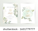 watercolor wedding set. set of... | Shutterstock .eps vector #1631779777