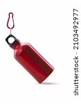 Hanged Red Metal Water Bottle...
