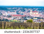 Valtice, Czechia. 20.6.2023. Baroque residences in Valtice castle. Lednice and Valtice Cultural Landscape, South Moravian region. Czech republic. Travel vine destination.