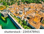 Small photo of Kotor, Montenegro. Bay of Kotor bay is one of the most beautiful places on Adriatic Sea, it boasts the preserved Venetian fortress, old tiny villages, medieval towns