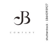 letter jb logo design vector | Shutterstock .eps vector #1864393927