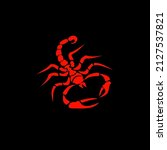 scorpion illustration in black... | Shutterstock . vector #2127537821