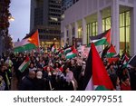 Small photo of Contextual integrity: Frankfurt am Main, Germany, December 23, 2023, Hundreds of people gathered in Frankfurt on Saturday for a pro-Palestinian demonstration the city had tried in vain to prevent.