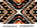 abstract ethnic ikat pattern... | Shutterstock .eps vector #1958583997