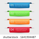 infographic labels. ribbons... | Shutterstock .eps vector #1641504487