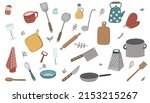 kitchen tools. kitchenware... | Shutterstock .eps vector #2153215267