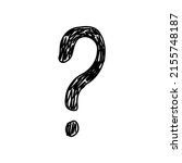 questions marks. hand drawn... | Shutterstock .eps vector #2155748187