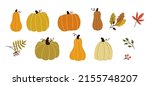 autumn harvest. pumpkins and... | Shutterstock .eps vector #2155748207