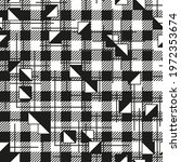black and white checkered... | Shutterstock .eps vector #1972353674