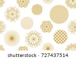 golden christmas background... | Shutterstock .eps vector #727437514