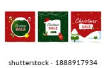 christmas sale social media post | Shutterstock .eps vector #1888917934