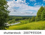 Summer Panoramic Landscape With ...