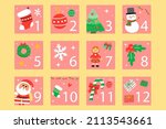 flat 12 days of christmas... | Shutterstock .eps vector #2113543661
