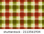 flat christmas plaid pattern... | Shutterstock .eps vector #2113561934